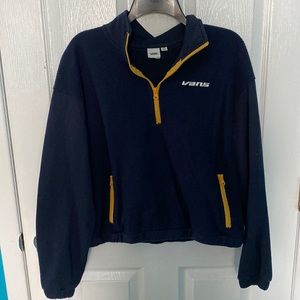 Women’s Vans half-zip fleece sweatshirt; size XS
